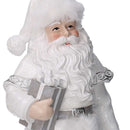 Babbo natale in resina bianco cm 16x15,5xh31-2