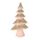 Mini Albero di Natale in Tessuto rosa cm 32x13xh51-1