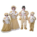 Famiglia cantori in Tessuto oro set 4pz cm 34x22xh95-1