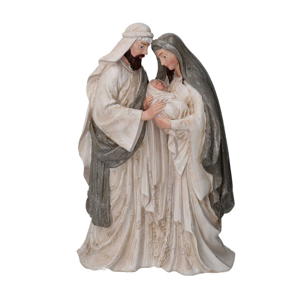 sconto Natività resina grigio e bianco cm 21x11,5xh30,4