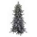 Albero di Natale Artificiale Innevato Grinch Slim Verde Varie Misure-1