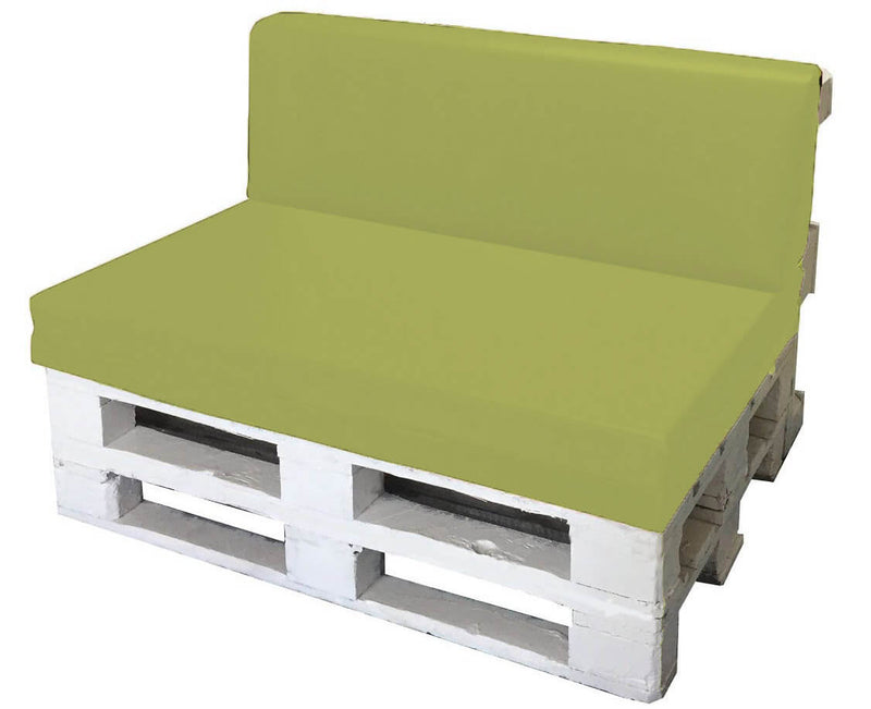 Cuscini per Pallet 120x80cm Seduta e Schienale in Poliestere Avalli Verde-1