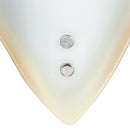 Applique Vetro Bianco Bordo Ambrato Rombo Lampada da Parete Moderna E27 Ambiente 64/01912-2