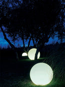 Sfera Luminosa da Giardino Ø56 cm in Resina 100W con Picchetto Sovil Bianco-4