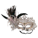 Maschera plastica argento cm 30-1