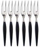 Set 6 Forchette in PVD e Acciaio Inox Magnolia Nero-1