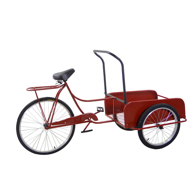 Bicicletta Decorativa in Metallo rosso cm 187x79xh95-1