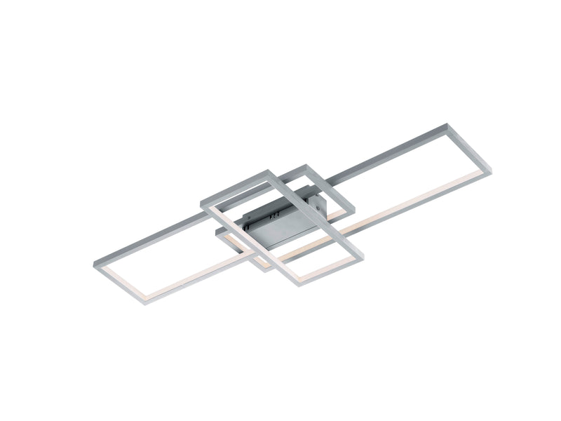 Plafoniera da Interno a LED in Metallo Nickel Opaco-1