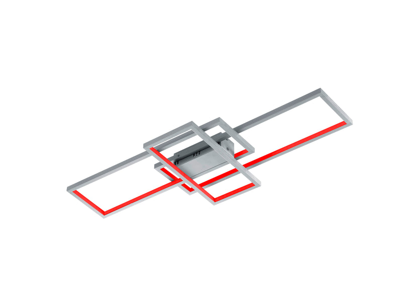 Plafoniera da Interno a LED in Metallo Nickel Opaco-3