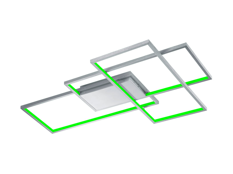 Plafoniera da Interno a LED in Metallo Nickel Opaco-2