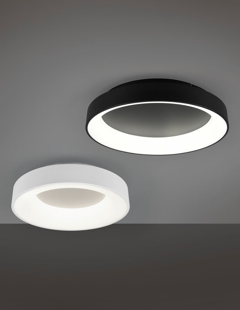 Plafoniera da Interno a Led in Metallo Bianco Opaco-3