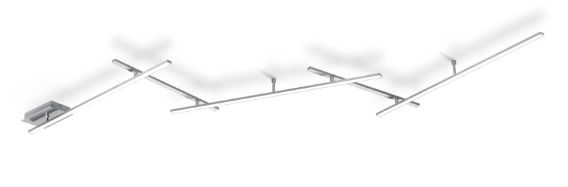 Plafoniera da Interno a LED in Metallo Nickel Opaco-1