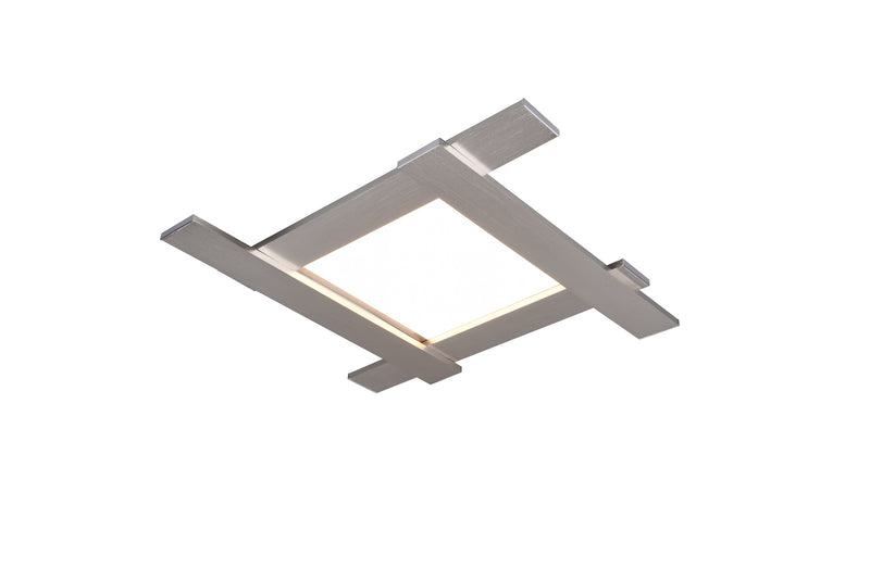 Plafoniera da Interno a LED in Metallo Nickel Opaco-1