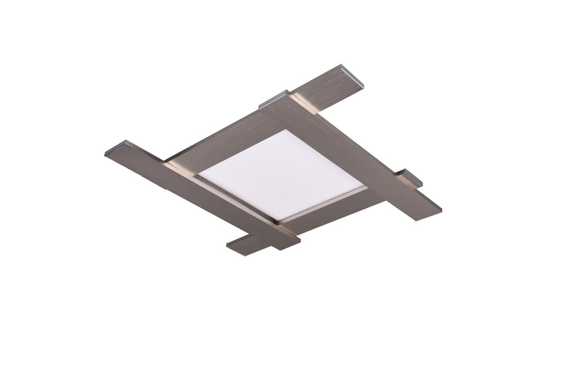 Plafoniera da Interno a LED in Metallo Nickel Opaco-4