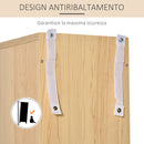 Mobile Libreria Porta CD a 12 Ripiani per 204 CD 21x20x175 cm in MDF e Truciolato Naturale-6