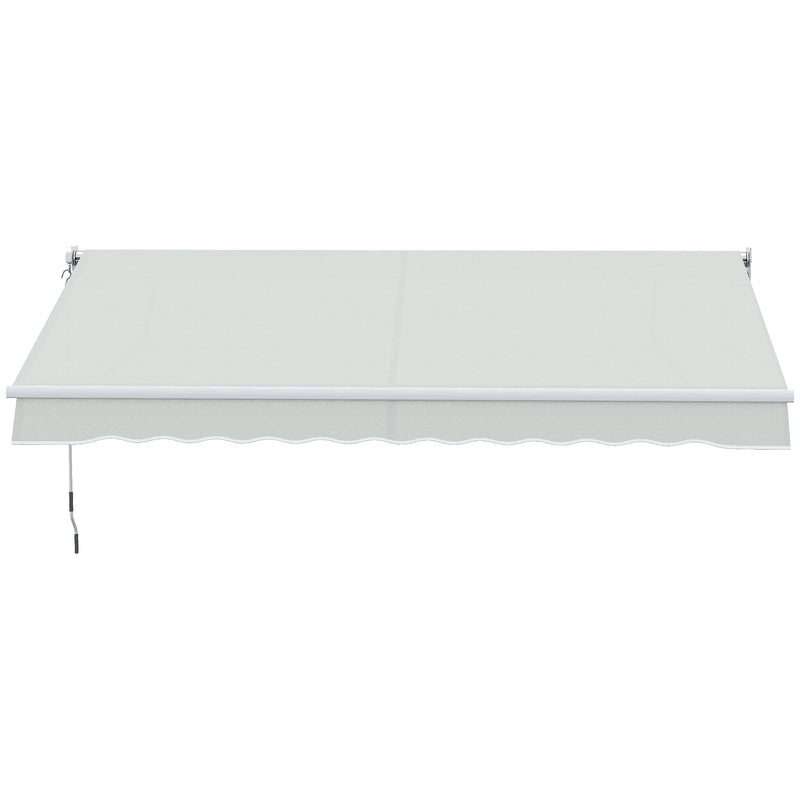 Tenda da Sole Avvolgibile a Parete 200x250 cm in Alluminio e Poliestere Crema-8