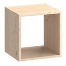 Pensile Libreria 1 Ripiano 36x30x36 cm in Legno di Pino Naturale-1