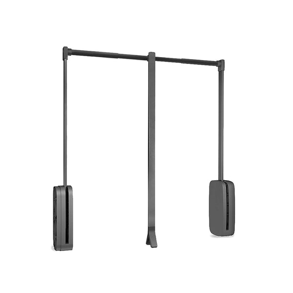 prezzo Kleiderbügel für Kleiderschränke 45-60 cm Max 12Kg aus Emuca Titanium Steel