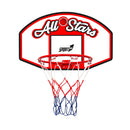 Canestro da Basket 90x60 cm in Metallo Regolamentare All Stars Bianco Rosso-1