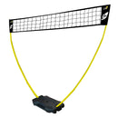 Rete Impermeabile Portatile per Beach Volley 3x2,25m con Pali Telescopici Nero/Giallo-1