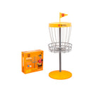 Set Mini Disc Golf Portatile H80 cm con  5 Mini Dischi Ø10 cm Giallo-2