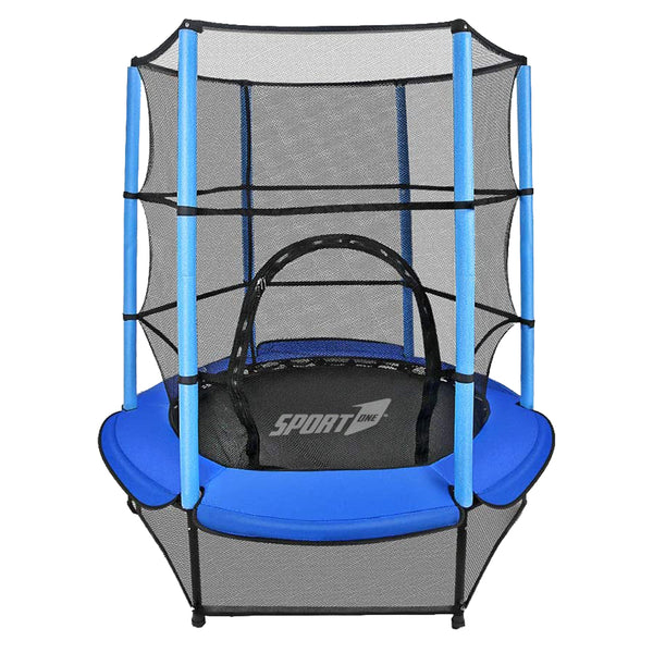 prezzo Trampolino Tappeto Elastico Ø140x185 cm in Acciaio con Rete di Protezione Blu