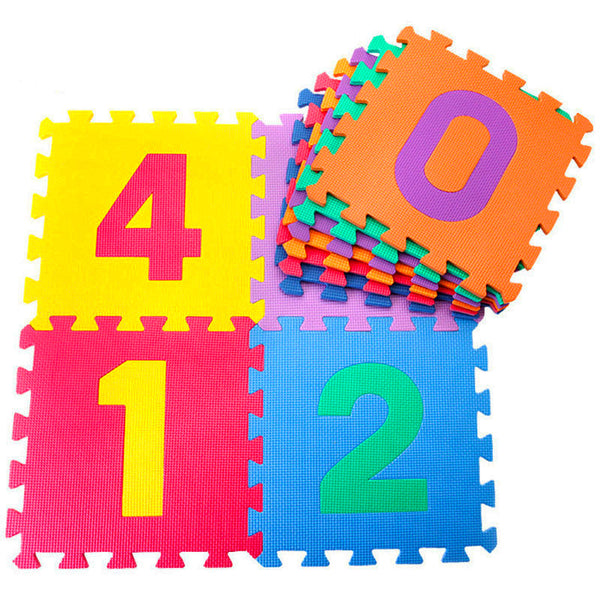 Tappeto Puzzle 10pz per Bambini Componibile Numeri Multicolore online