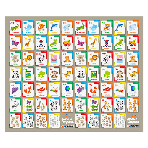 prezzo Tappeto Extramorbido per Bambini 200x150 cm Arrotolabile Doppia Grafica Multicolore