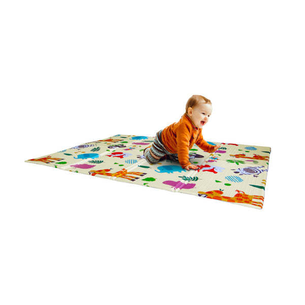 acquista Tappeto Morbido per Bambini 120x90x0,8 cm Pieghevole Foresta Multicolore