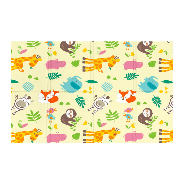 Tappeto Morbido per Bambini 200x150x1 cm Pieghevole Foresta Multicolore prezzo