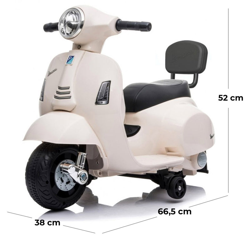 Piaggio Mini Vespa GTS Elettrica 6V per Bambini Bianca-5