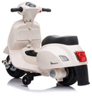 Piaggio Mini Vespa GTS Elettrica 6V per Bambini Bianca-6