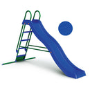 Scivolo per Bambini 285x46x165,5 cm in Metallo Blu e Verde -1