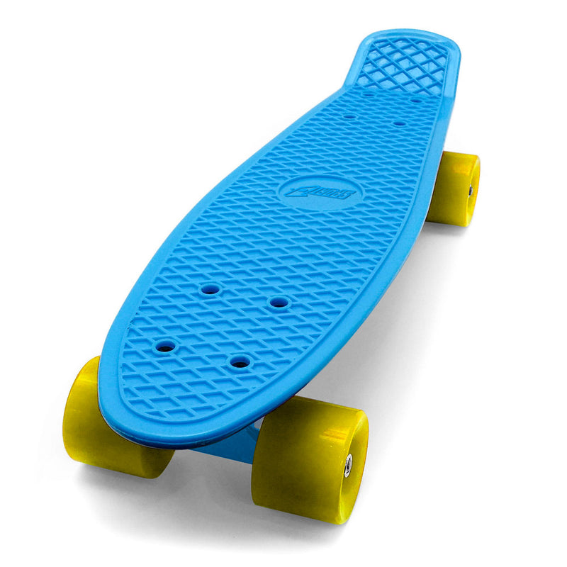 Skateboard con Tavola 57 cm in PP Street Cruizer Azzurro Arancio e Giallo-3