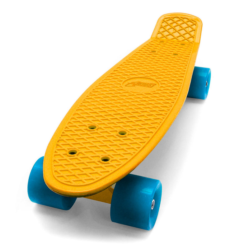 Skateboard con Tavola 57 cm in PP Street Cruizer Azzurro Arancio e Giallo-5