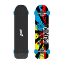 Skateboard con Tavola 76 cm in Legno Punk Rosso Azzurro-3