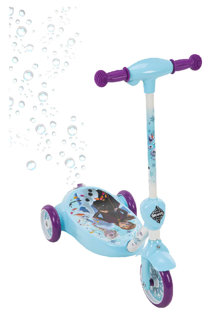 Monopattino Elettrico 3 Ruote per Bambini Sparabolle con Licenza Disney Frozen -1