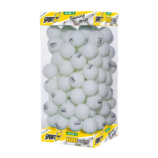 sconto Set 100 Palline Ping Pong Ø38 mm Serie Training Bianco