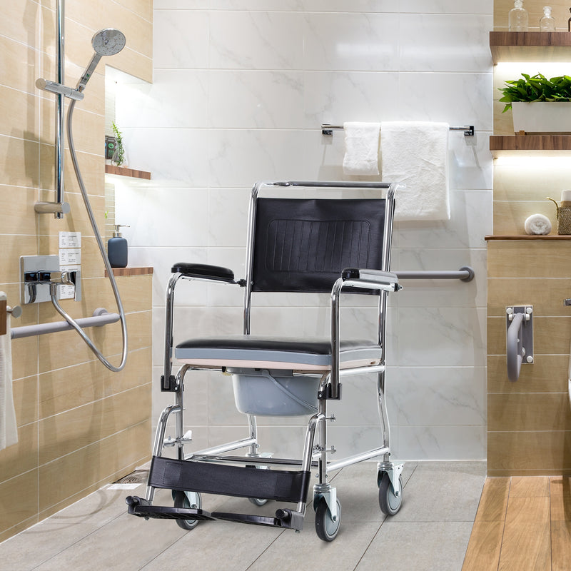 Sedia a Rotelle Impermeabile con WC Rimovibile  Mate-2