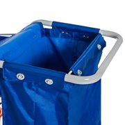 Carrello Pulizie Professionale 4 Secchi 18L/6L con Ruote   Blu e Arancione-6