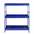 Scaffalatura Lightning 3 Ripiani 116,5x115x34,8 cm per Furgone in Acciaio Inossidabile Blu-2