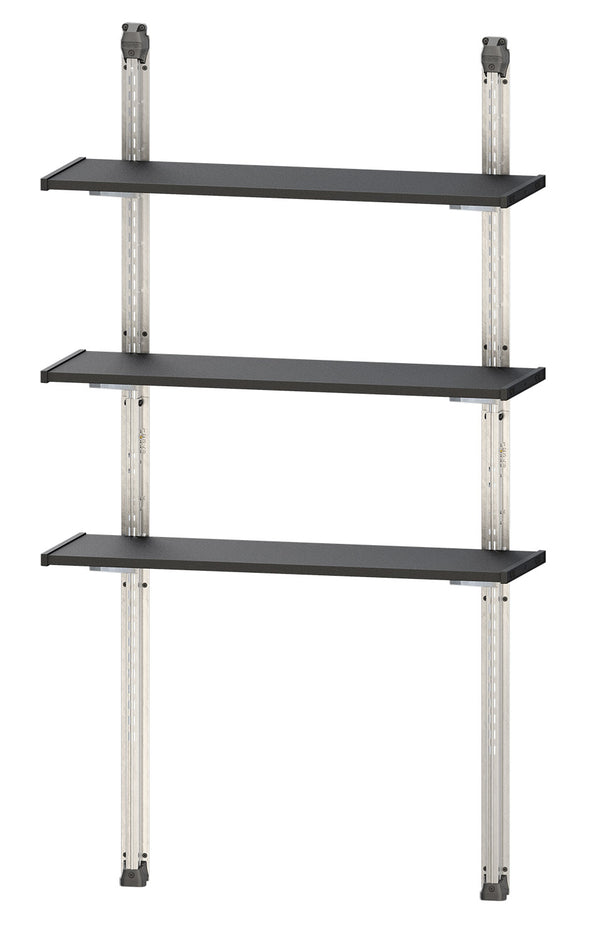 Scaffalatura 3 Ripiani per Casetta da Giardino 97x30 cm Altezza Regolabile Struttura in Metallo Keter Shelving Kit 100 prezzo