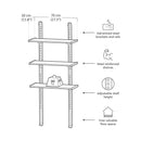 Scaffalatura 3 Ripiani per Casetta da Giardino 70x30 cm Altezza Regolabile Struttura in Metallo Keter Shelving Kit 70-5