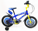 Bicicletta per Bambino 12" 2 Freni con Borraccia e Scudetto Frontale Blu-1