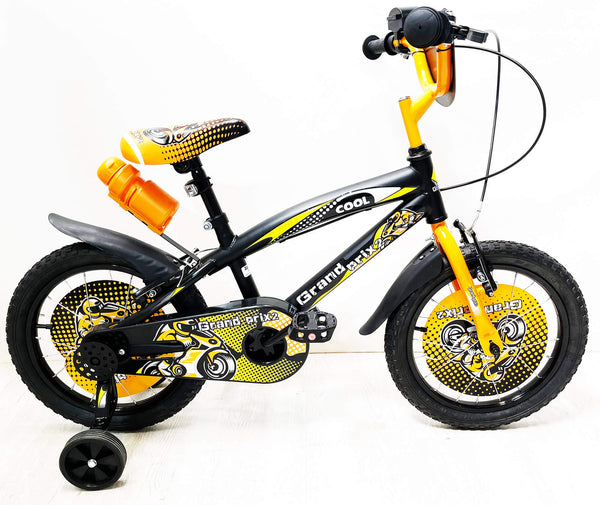 14" Kinderfahrrad 2 Bremsen mit Wasserflasche und schwarzem Frontschild online