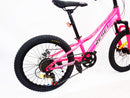 Bicicletta Mountain Bike MTB Ragazza 20" 7V in Acciaio Fucsia Fluo-3