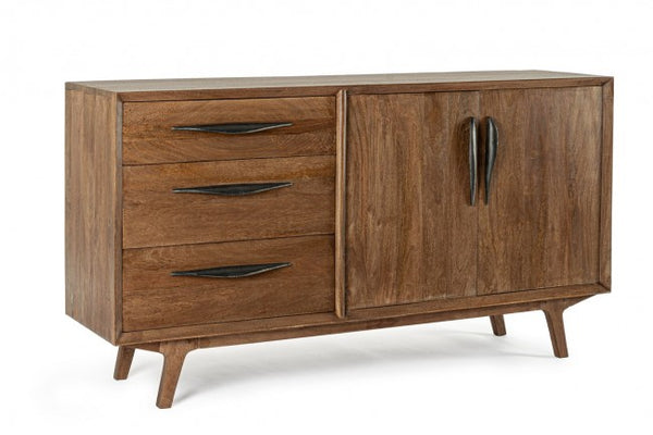 prezzo Sideboard 2 Türen 3 Schubladen 152x40x85 cm in Brown Wood