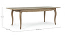 Tavolo Allungabile da Pranzo 180/225x90,4x76 cm in Legno-3