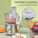 Frullatore 2 Velocità 20,5x19x16 cm 500W con Caraffa Bianco-6