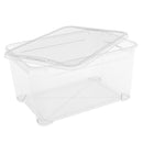 Set 5 Contenitori Rettangolari 55x39x28 cm in Plastica Keter T Box L Trasparente-3